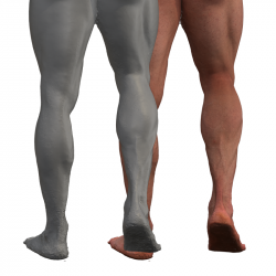 Duncan Raw Flexing Calf Muscle Scans
